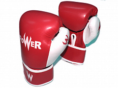 Перчатки бокс. POW-BZ-K10 00445 (10oz, красный)